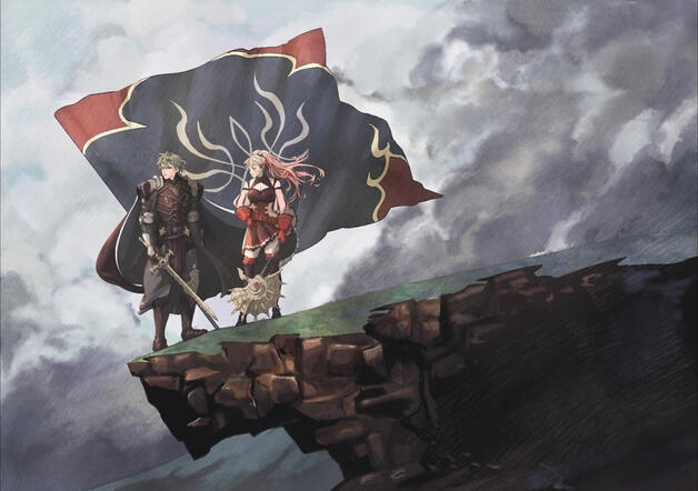 Hilda and Byleth, private commission